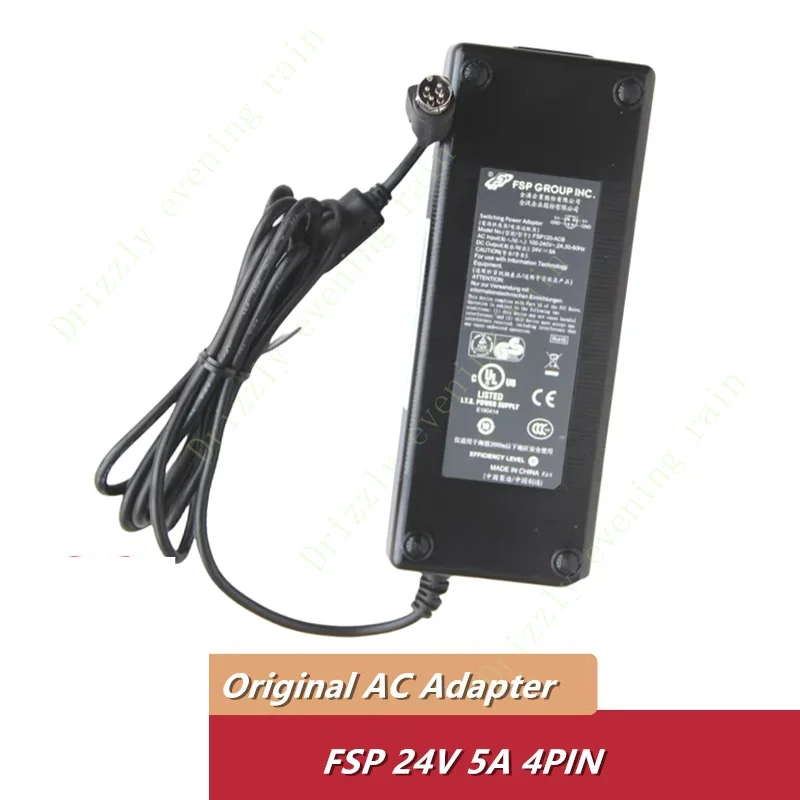 Genuine for FSP120-ACA 24v 5A switching power adapter charger FSP120-ACB HD LCD monitor pioneer POS STEALTHTOUCH-M5 power supply