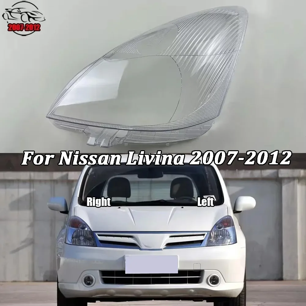 For Nissan Livina 2007-2012 Transparent Headlamp Shell Lampmask Lamp Shade Headlight Cover Replace The Original Lampshade
