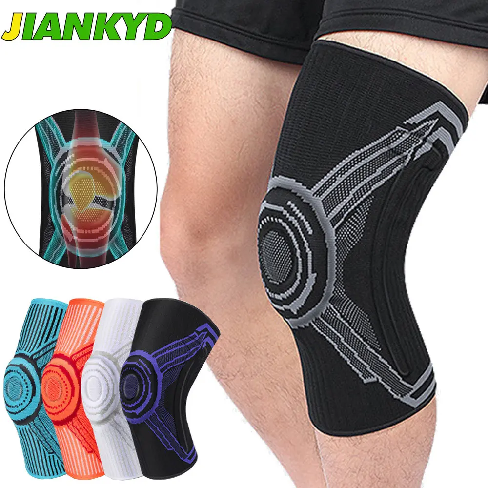 1Pcs Knee Compression Sleeve, With Side Stabilizers & Patella Gel Pads. Knee Brace for Working Out, Arthritis & Meniscus Tear