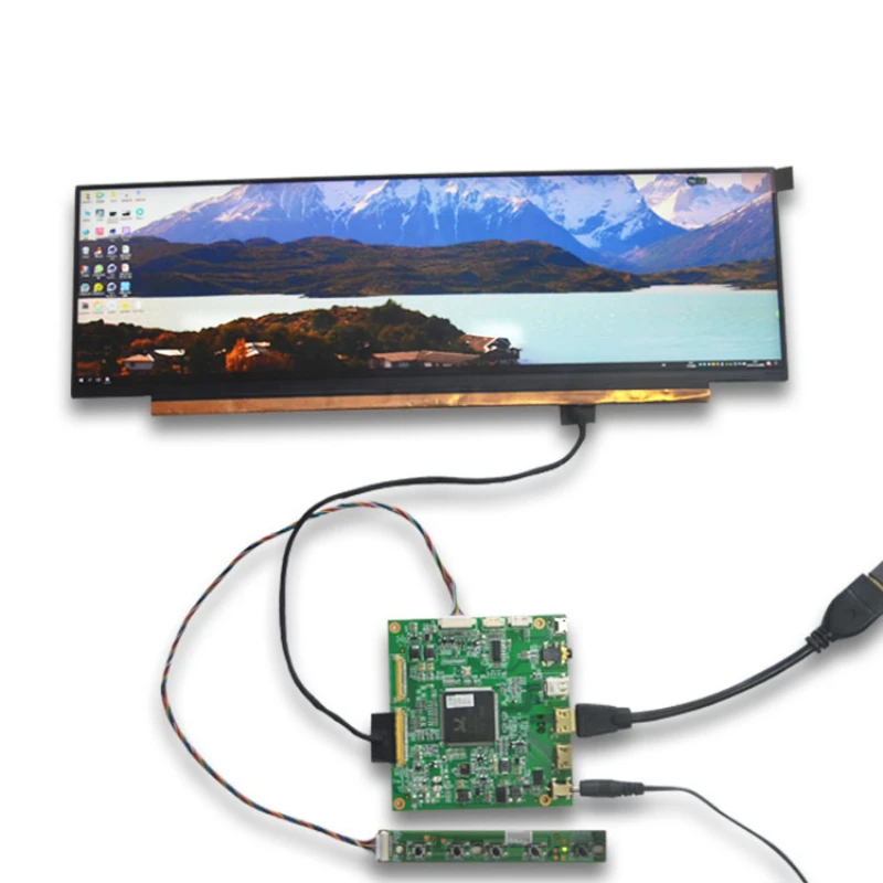 14 inch Lcd screen IPS touch display module 3840x1100 for supermarket UHD 14 inch tft Lcd panel