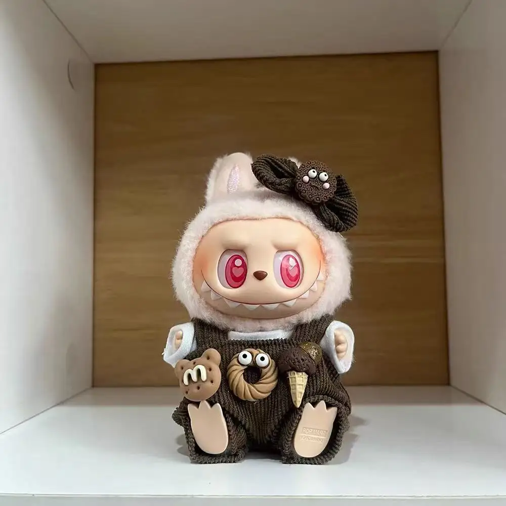 

15cm/20cm Doll Clothes Casual T-shirt Overalls Jeans Outfit Cotton Doll Overalls Suit Wears 1/12 Dolls Clothes Accessories