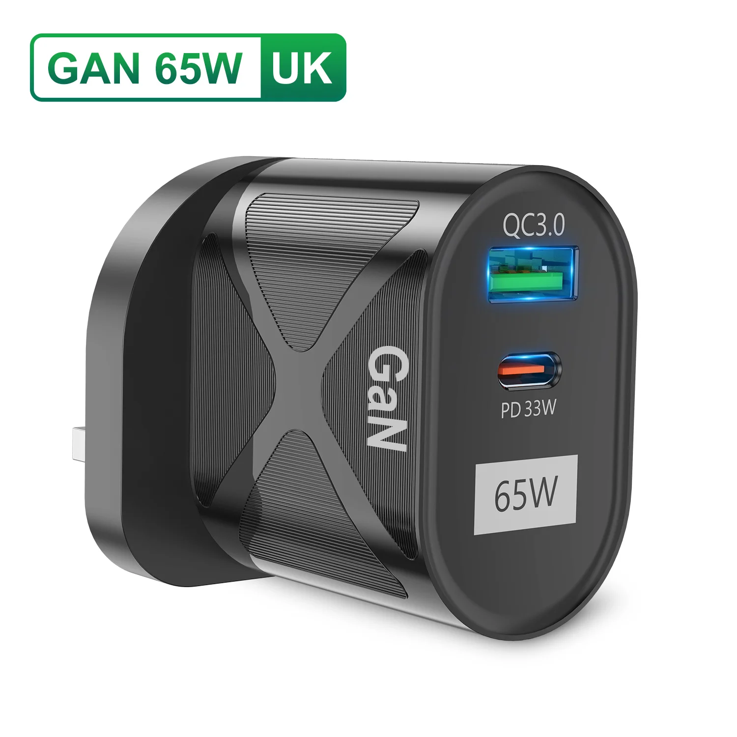 ANSEIP PD USB Type C Charger GaN 65W Quick Charge 3.0 USB Charger 3A USB Fast Charging For iphone 13 12 11 Macbook Xiaomi Huawei