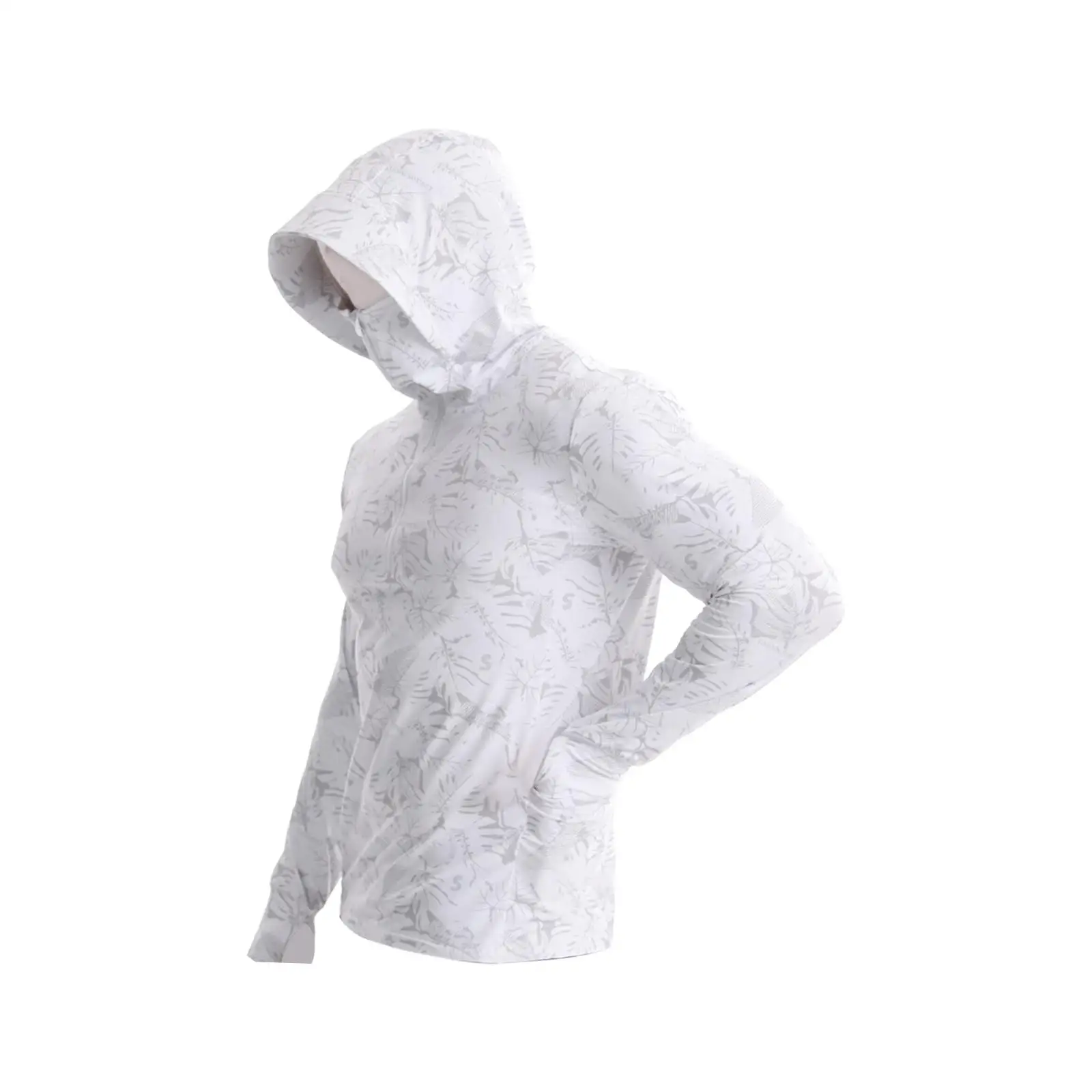 

Мужская солнцезащитная рубашка с капюшоном Rash Guard для мужчин для летних походов и спорта XL