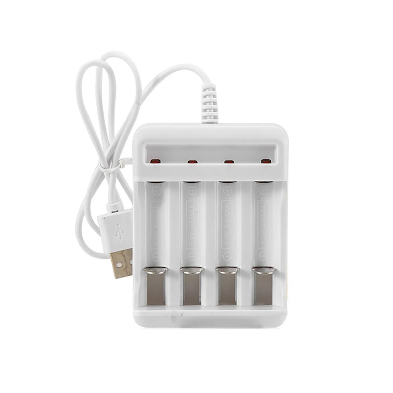 AAA And AA Rechargeable Battery Station High-Speed USB 3/4 Slot Fast Rechargeable Battery Charger Short Circuit Protection