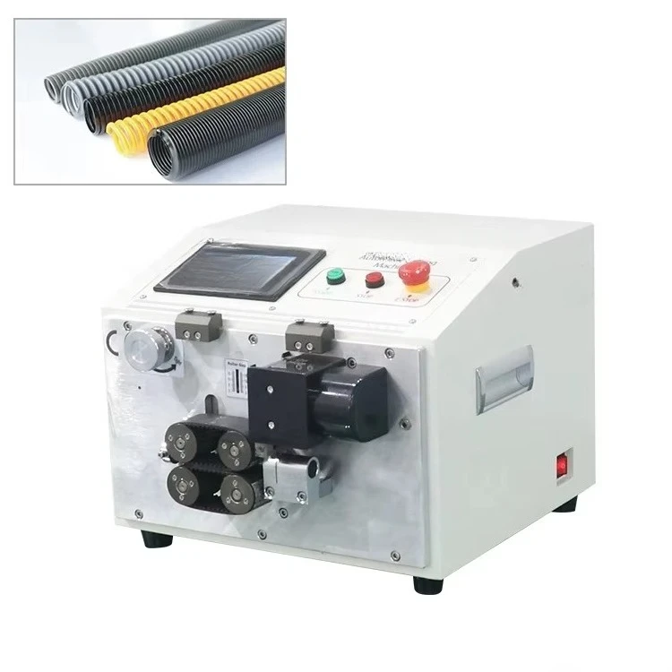 EW-1265 Factory Automatic Corrugated Tube Cutting Machine / PE PVC Shrink Pipe Hose Rubber Cutter Hard Plastic Cutting Machine