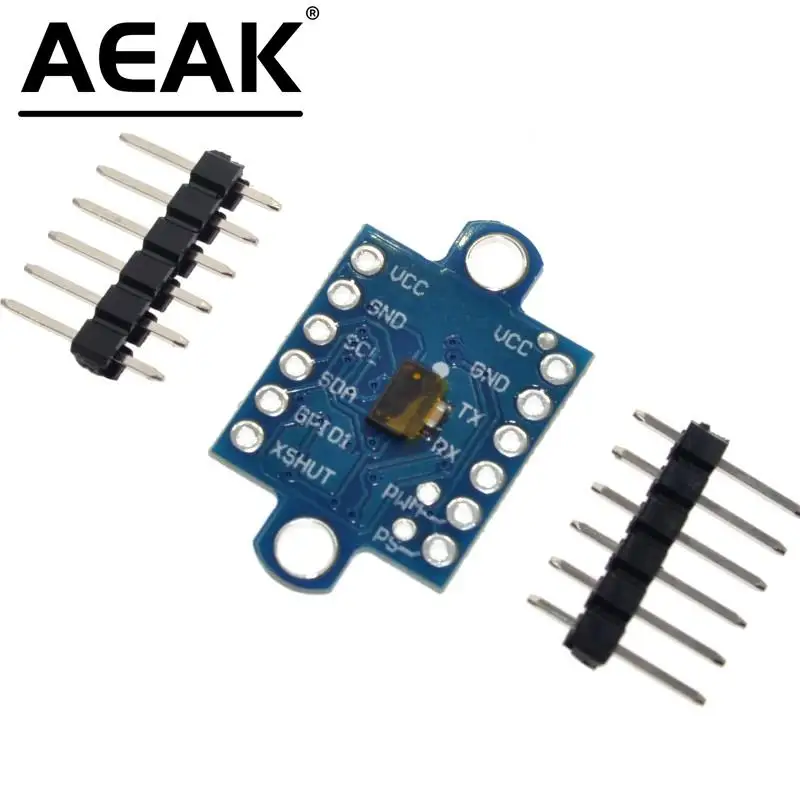 AEAK-sensor de rango de tiempo de vuelo, láser ToF, GY-53 VL53L0X, módulo Serial, salida PWM