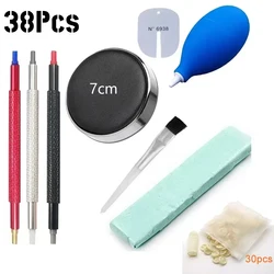 1/8/38pcs Watch Dust Air Blower Pump Rubber Cleaning Wristwatch Parts Cleaner Brush Tool Watch Movement Cushion Pad Care Kit