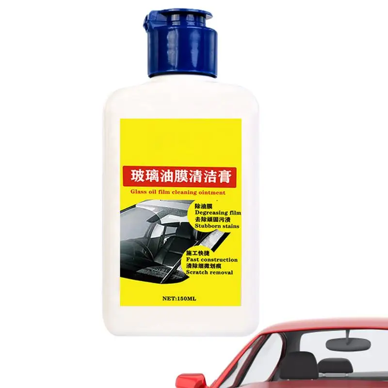 

Water Stain Remover For Car Windshield Oil Film Removing Pastes For Car Glass Sunroofs Room Windows Hard Water Spot Remover Oil