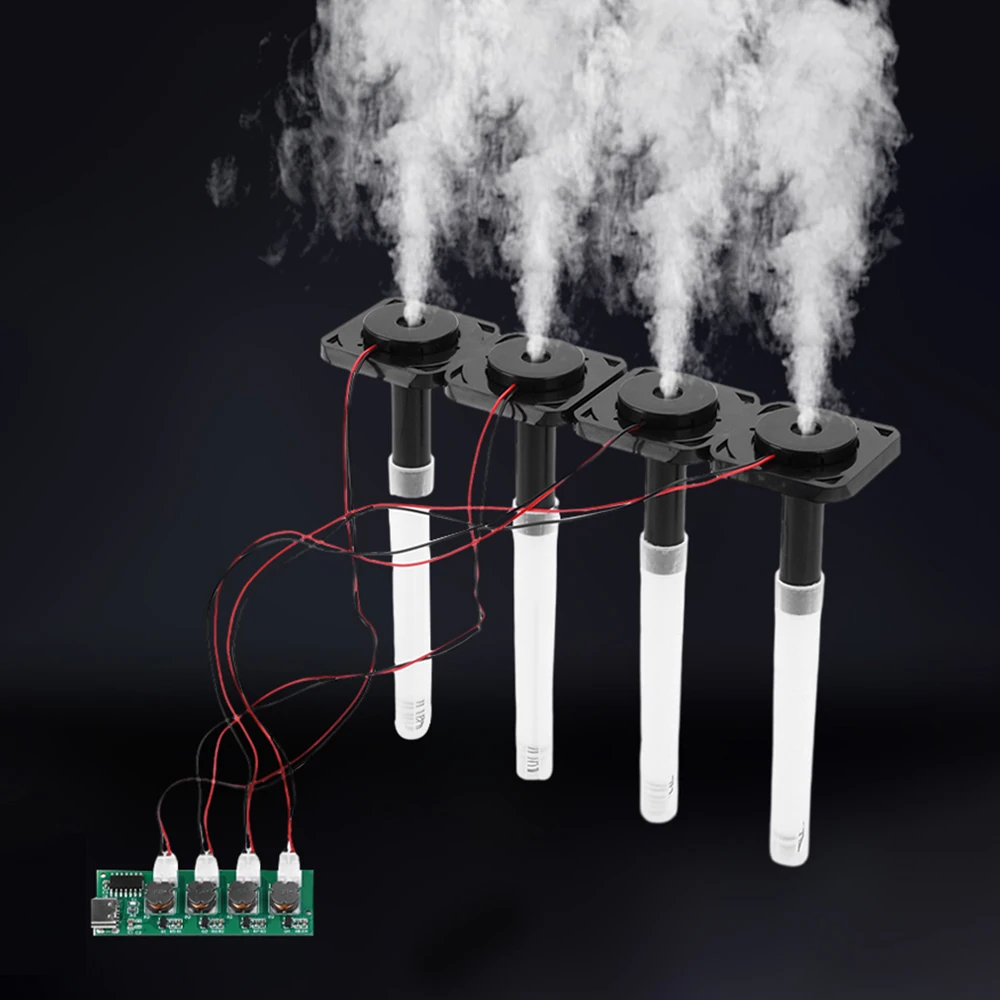 Humidifier Module Atomization Control DC 5V Switchable Four Spray DIY Ultrasonic Atomization Control Board TYPE-C Interface