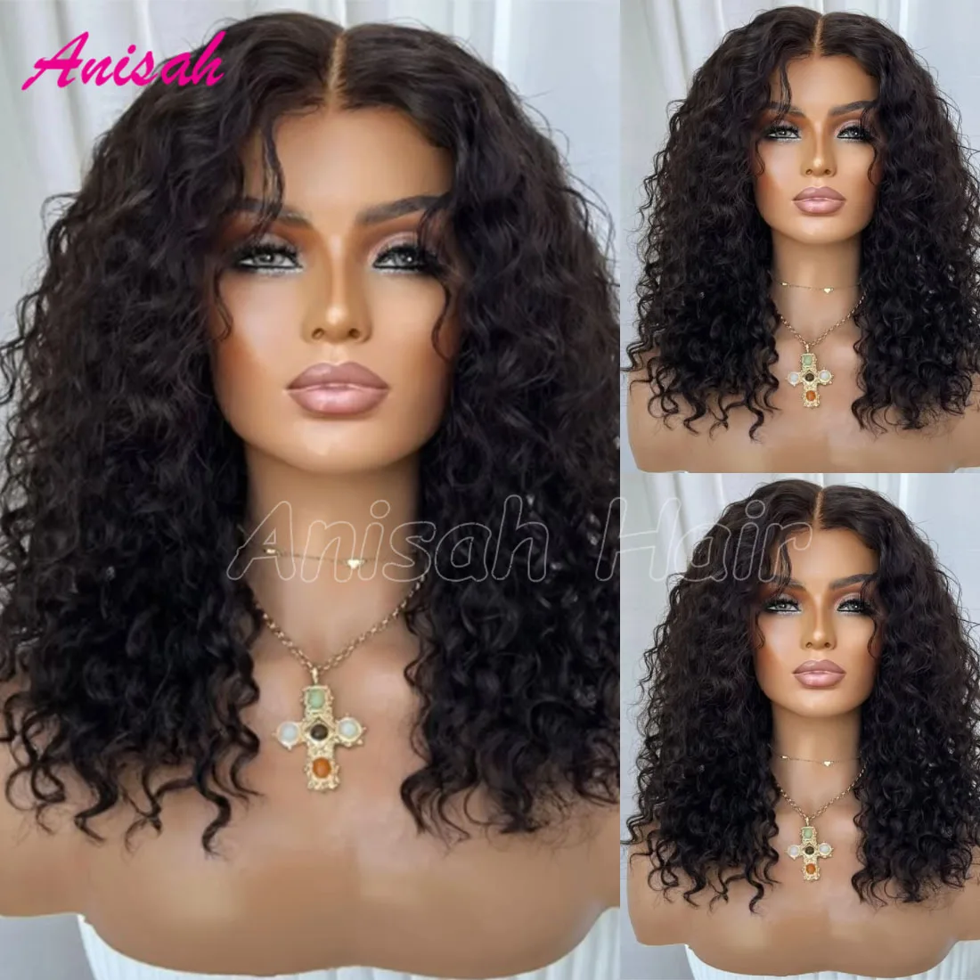 

Волна воды, кружевные фронтальные парики, предварительно выщипанные, 100% бразильские волосы Remy, 13x4, 13x6, вьющиеся парики из натуральных волос на кружеве для женщин