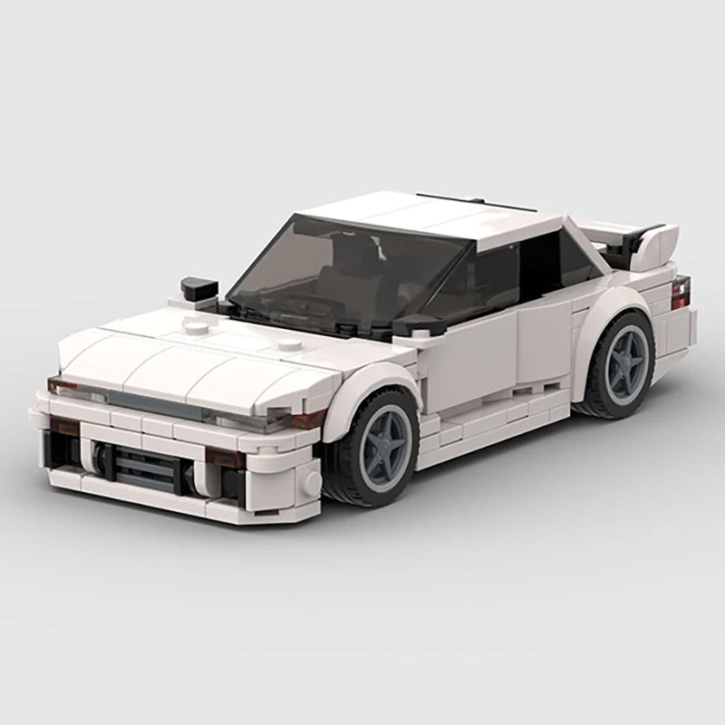 

S13 Silvia 240sx MOC автомобиль скоростные чемпионы супер гонки F1 модель автомобиля строительный блок гоночный кирпич Рождественский подарок город технический