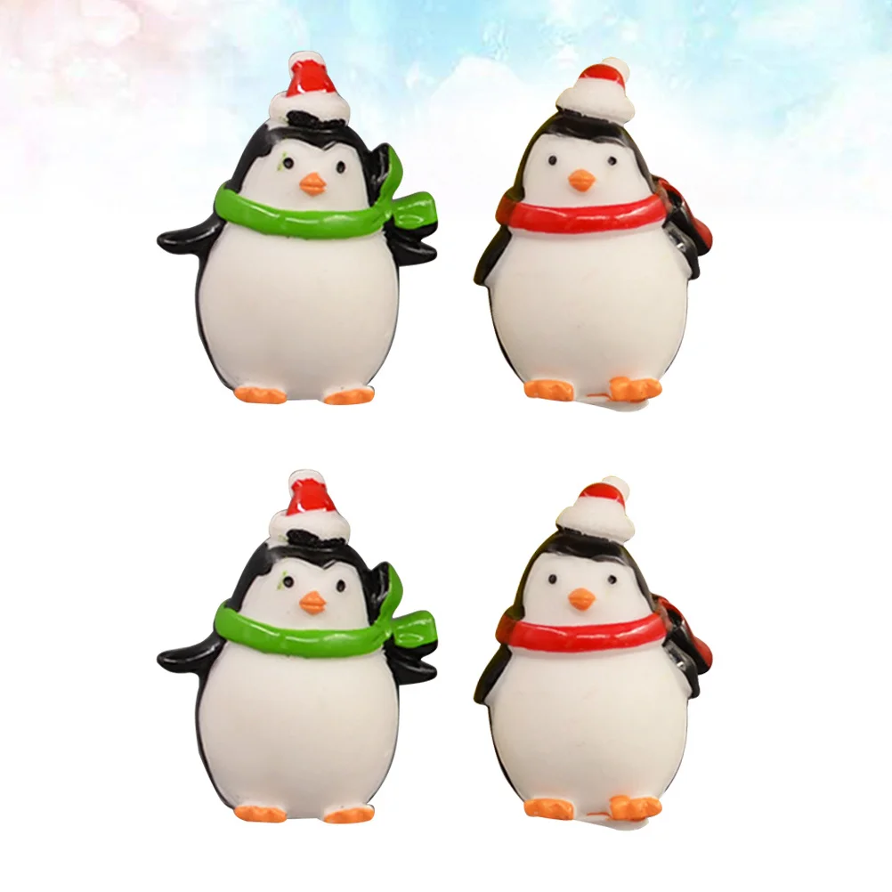 

4Pcs Cartoon Fridge Magnets Magnetic Penguin Resin Stickers for Refrigerator Cabinet Locker Office Decor Cartoon Fridge Magnets