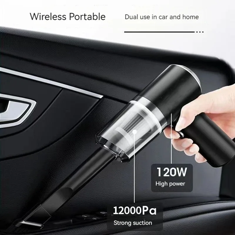 Car Vacuum Cleaner 12000PA Powerful Cleaning Machine Cars Cleaner Mini Wireless Portable Hand Held Cleaner for Home Appliance