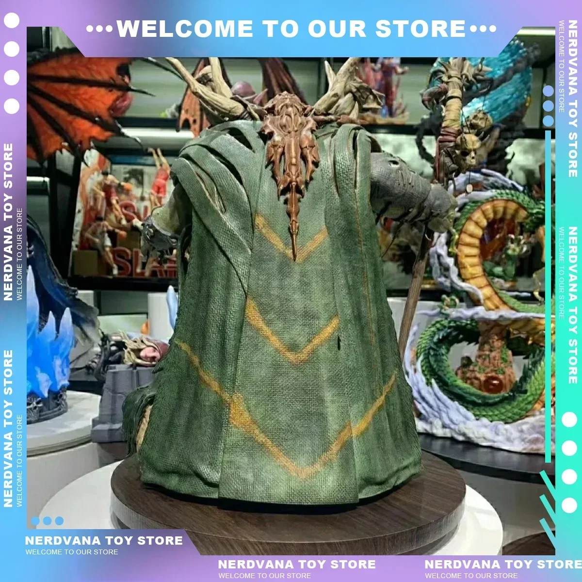 40cm Gul’Dan Figure World of Warcraft Figures Gul’Dan Statue Model Decoration Ornament Toys Kids Christmas Gift Gk Figure