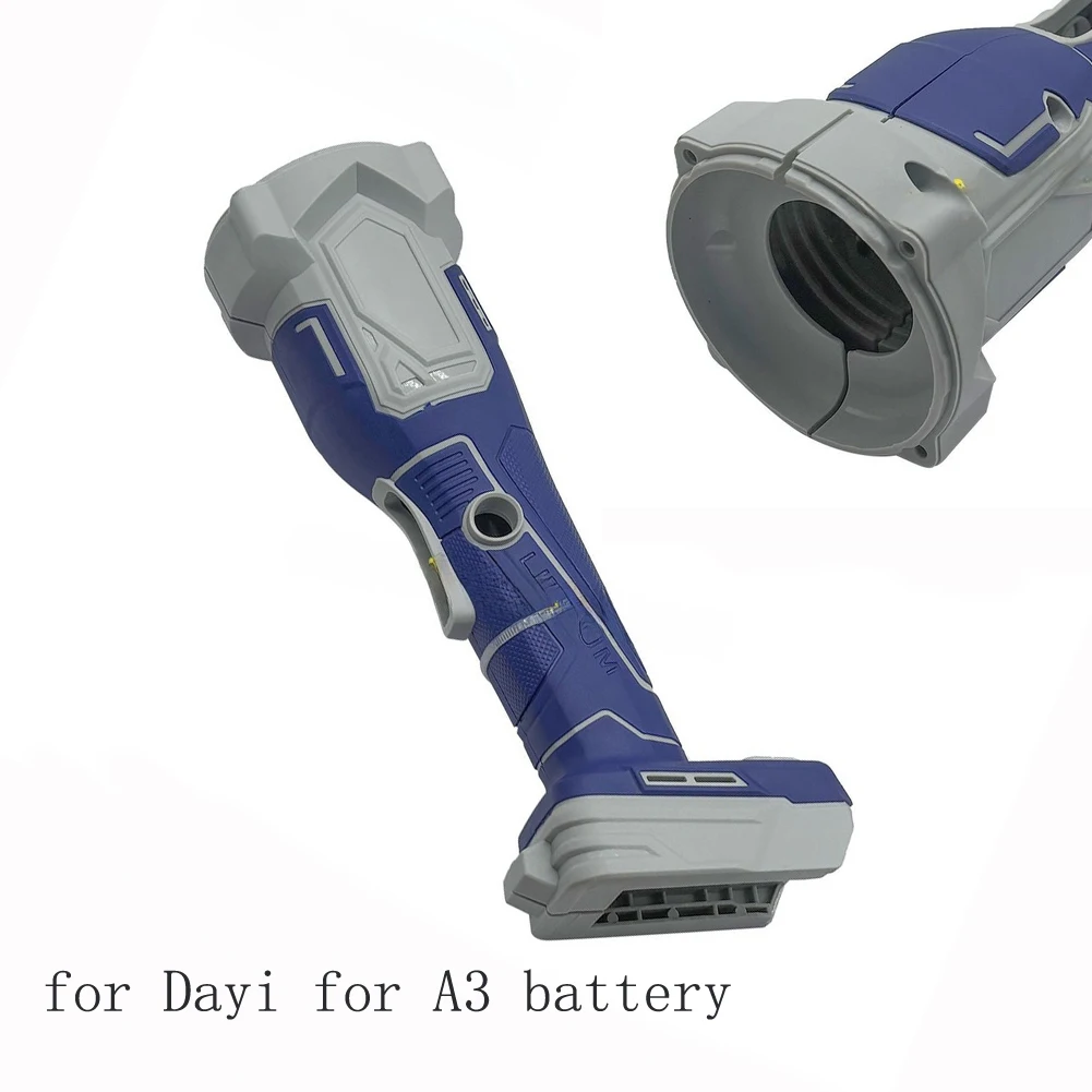Blue Plastic Housing Shell For Dayi For A3 Brushless Angle Grinder Battery Section Handle Grip Repair Accessory Part