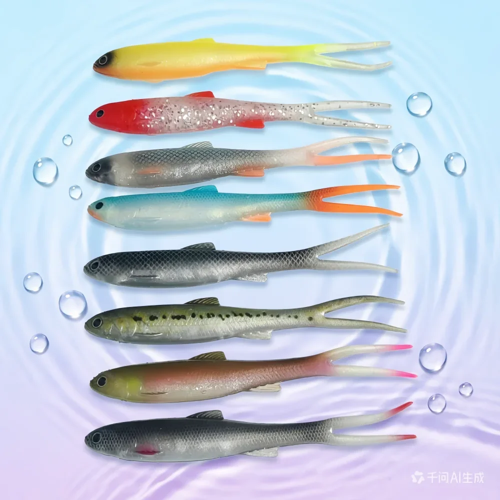 MUKUN Swimmbait Angelköder, weicher Köder, echter Shad, 140 mm/11 g, Isca, künstlicher Silikon-Kunststoffköder für Hecht, Barsch, Felsangeln – Detail 1