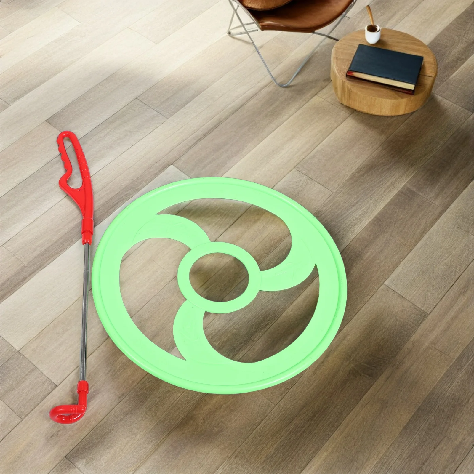 1세트 어린이 야외 롤링 링: 어린이를 위한 플라스틱 손으로 밀어 놀기 장난감, 협응력 훈련 - 뒷마당용 야외 게임 세트