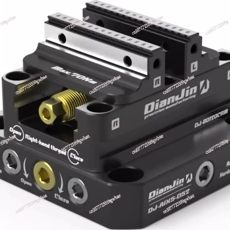 Self-Centering Vise Self-Centering Fixture, Positive Paired, Zero Point, Quick Change,  L-block Bridge Board, DJ-6080H, D52