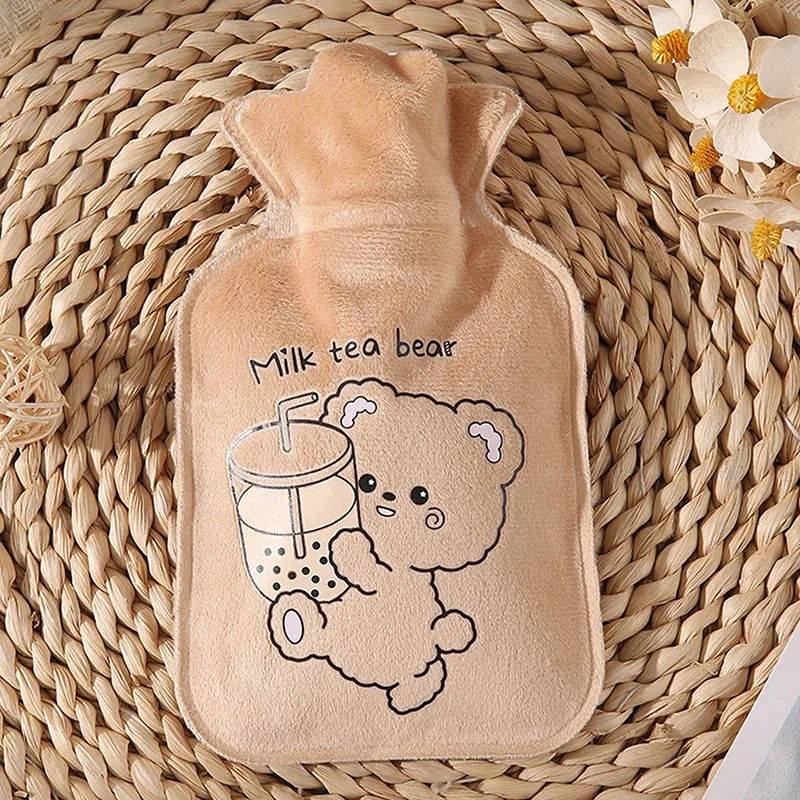 Kawaii1PC Kawaii 500ml Plush Hand Warmer Cute Cartoon Girl Heart  Carry-On Water-Filled Hot Water Bag Keep Warm
