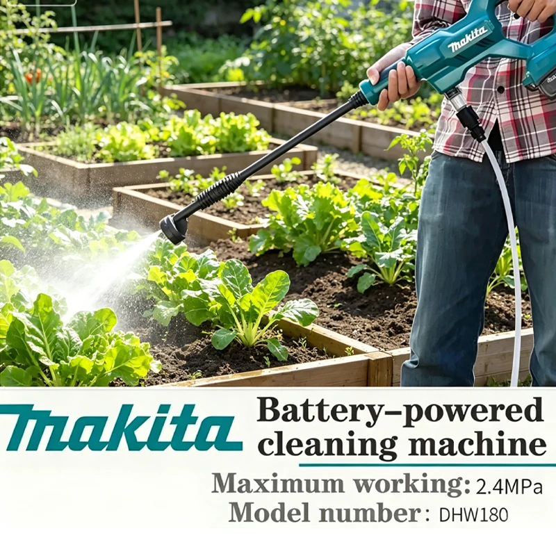 

100%Original Makita 18V 6.0Ah battery DHW180 High Pressure Washer Cordless Portable Cleaning Device High Flow Rate Power Tool