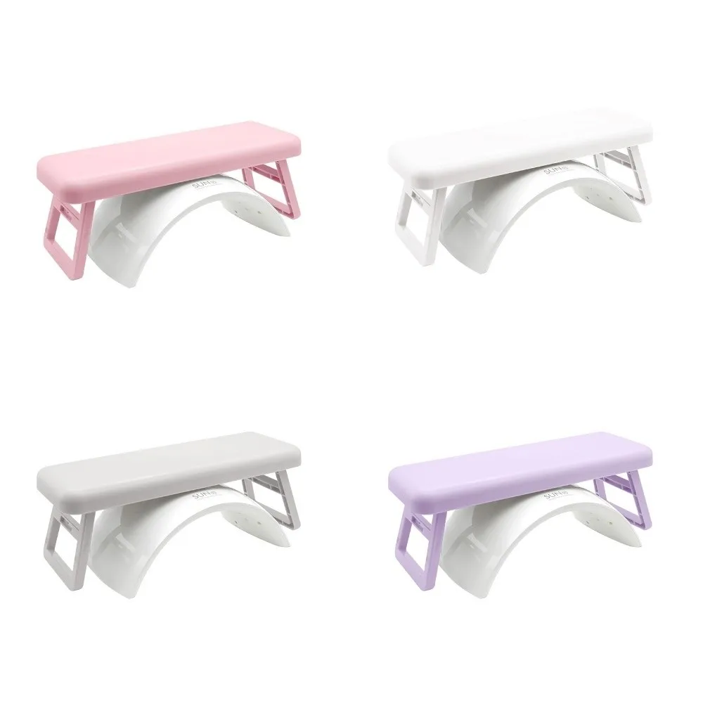 Foldable Arm Rest for Nails Tech with Bracket Portable Foldable Hand Stand Cushion Space-saving Nail Arm Rest Manicure