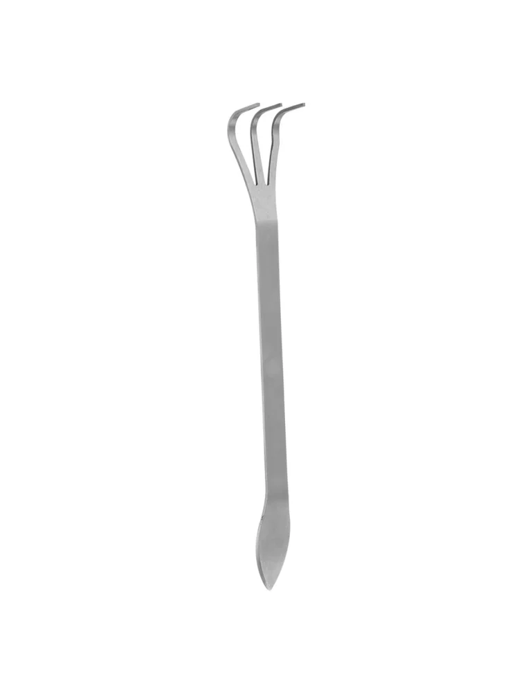 Bonsai Rake Root Rake Stainless Steel Root Rake 3-Prong Loosen Soil Bonsai Tree Tools with Ergonomic Handle Stainless Steel Rake