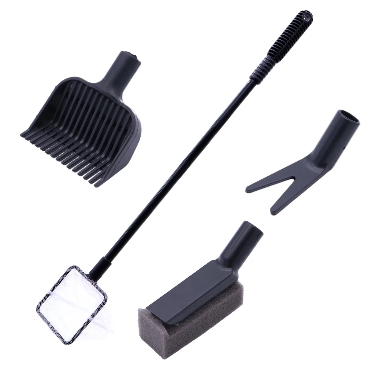 

Fish Tank Brush Easy Assemble Cleaning Tools Aquarium Kit Acrylic Glass Box Gravel Rake Aquatic Plant Clip Fish Net Pet Supplies