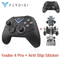 Flydigi VADER 4 Pro Gamepad Free Anti Slip Stickers Force Feedback Six-Axis RGB Game Controller PC/NS/Mobile/TV Gaming Handle