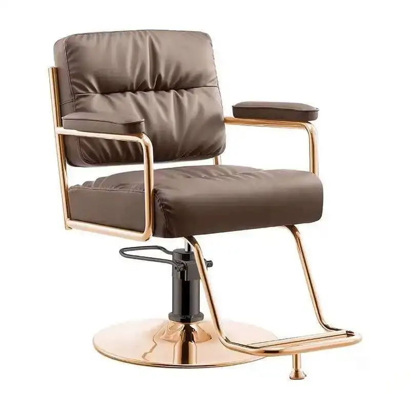 

Luxury Barber Vanity Stool Cosmetic Chairs Comfortable Hairdresser Barber Chairs Swivel Silla De Barbero Salon Equipment