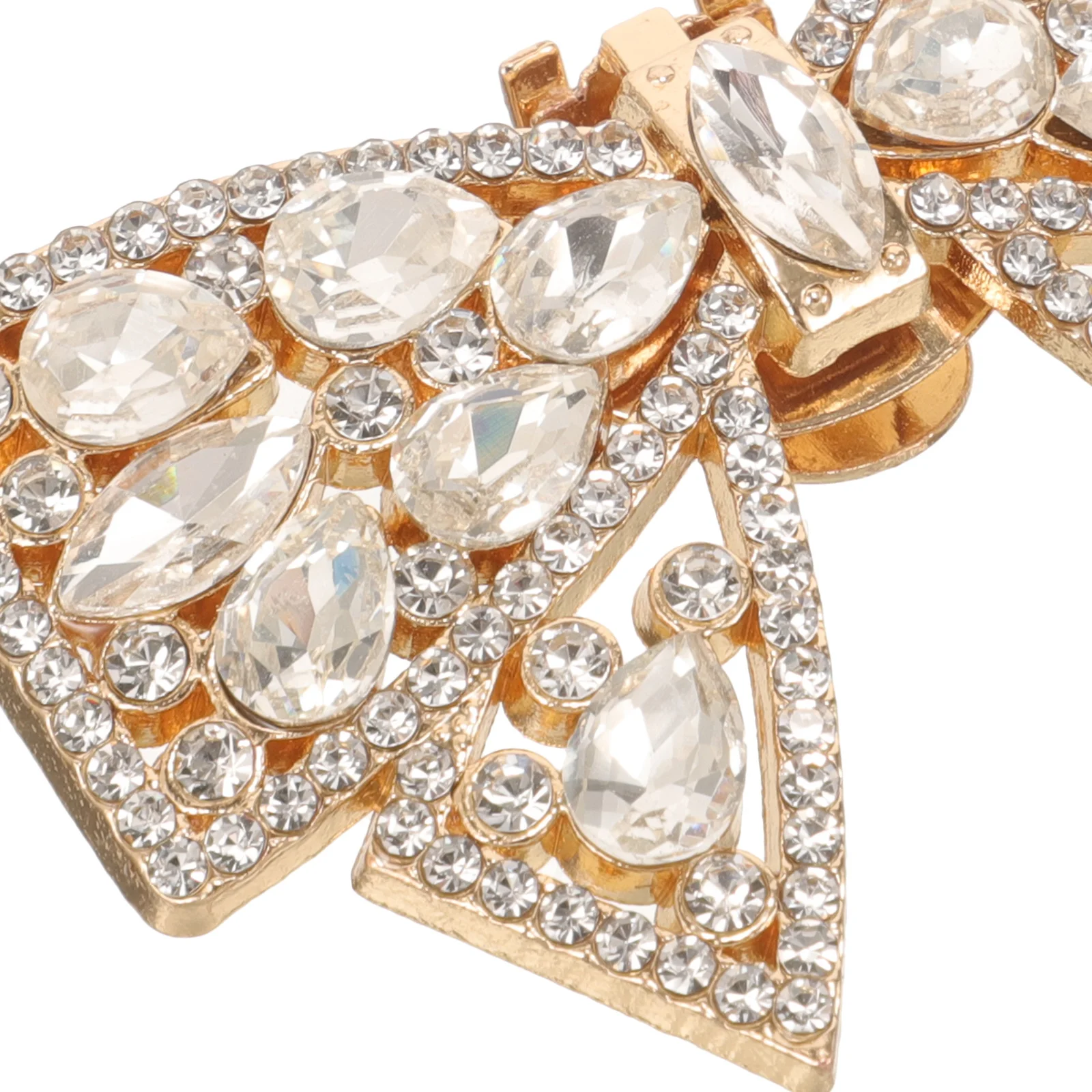 

1Pair Rhinestone Bowknot Shoe Clips Durable Removable High Heel Shoes Decor Wedding Bridal Accessories Bow Shoe Clip