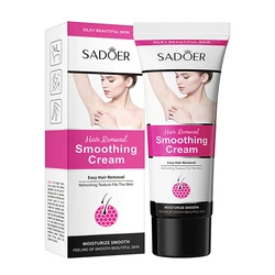 Hair Removal Cream Hair Removal Smoothing Cream, Easy Hair Removal Refreshing Texture Fits the Skin, for Body, 50g