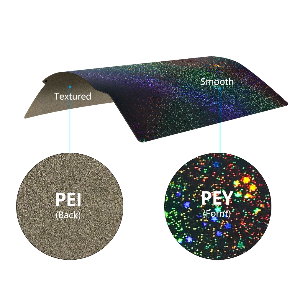 Build Plate PEY Starry Sky For Creality K1 / Voron 2.4 / Bambu Lab P1S P1P X1C / Ender 3 S1/ Ender 5 S1 /Elegoo Neptune 3 4 pro