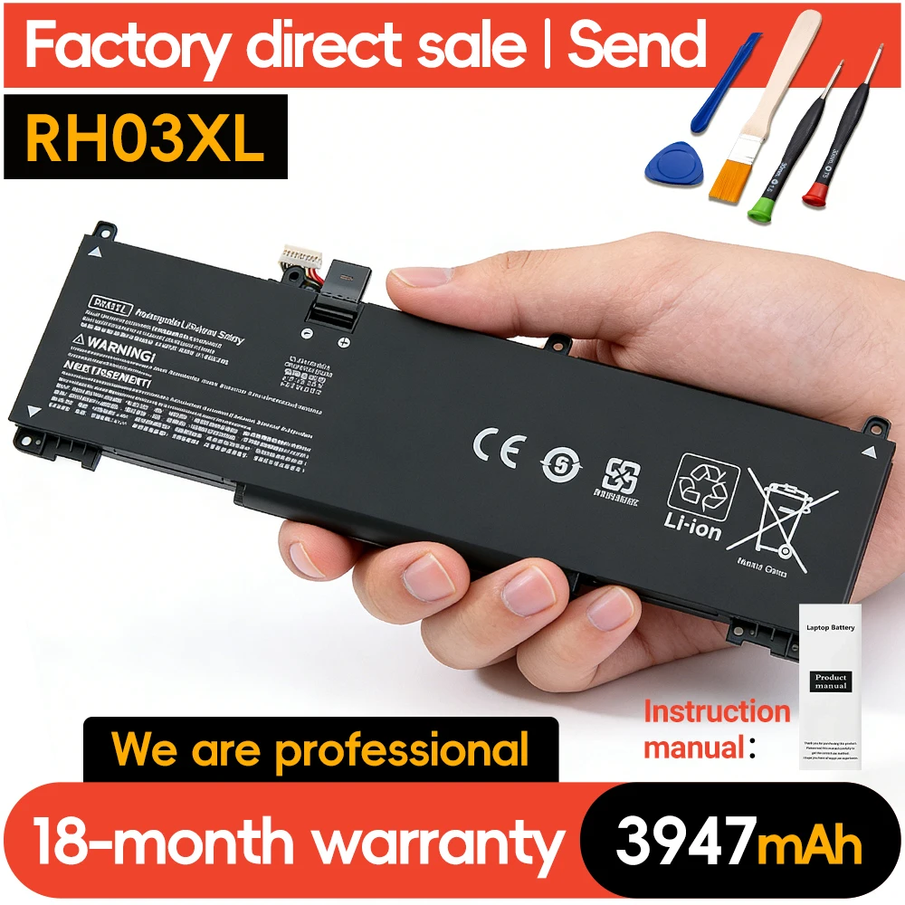 

Аккумулятор SBateria SUOZHAN RH03XL для ноутбуков HP ProBook 430, 440, 445, 450, 630, 640, 650, G8, Zhan 66 Pro A, 14 G4 Series, HSTNN-IB9P, 45 Вт·ч