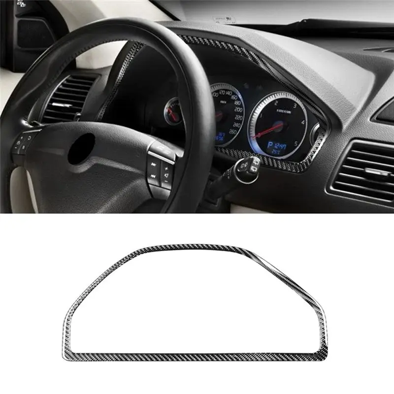 Durable-Instrument Meter Speedometer Frame Cover Trim Decorative Sticker Carbon Fiber For Volvo XC90 2003-2014 Accessories