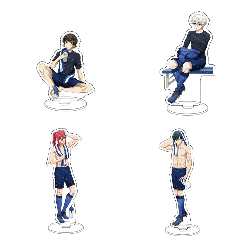 Anime BLUE LOCK Hot Figures Nagi Seishiro Chigiri Hyoma Acrylic Stands Bachira Meguru Desk Model Decor Prop Fans Birthday Gift