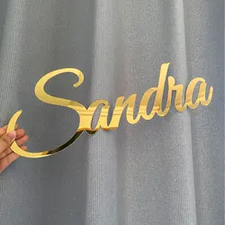 Personalized Acrylic Name Sign Custom Nursery Decor Wedding Decor Laser Cut Name Acrylic Party Sign Baby Shower Baby Name Sign