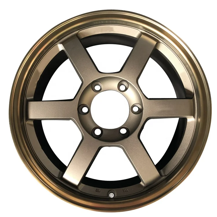 OEM Jiangzao Te37 لون مخصص 5X120 Rines الألومنيوم سيارة Alloywheel ل Volk 3 سنوات الضمان الحافات البني والأسود C E G