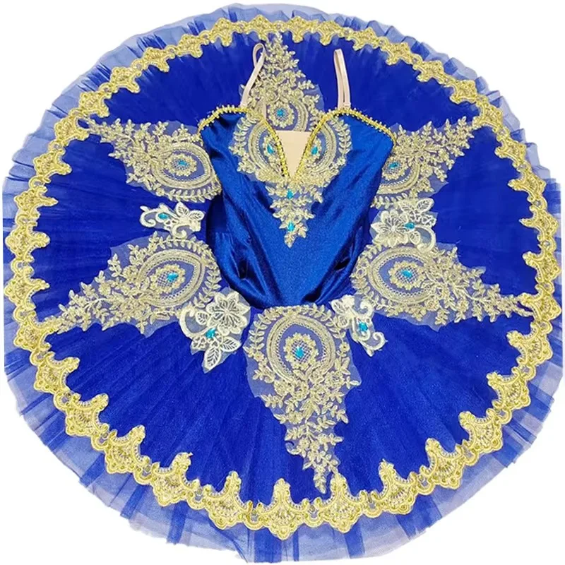 Blue Ballet Tutu Skirt Ballet For Children's Swan Lake Costume Kids Belly Dance Costumes Stage Performance Dress