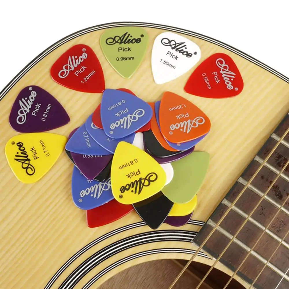 Multiple Color Light Weight 1 Box Bass Acoustic Guitar Accessories Plectrum Guitar Picks Mediator