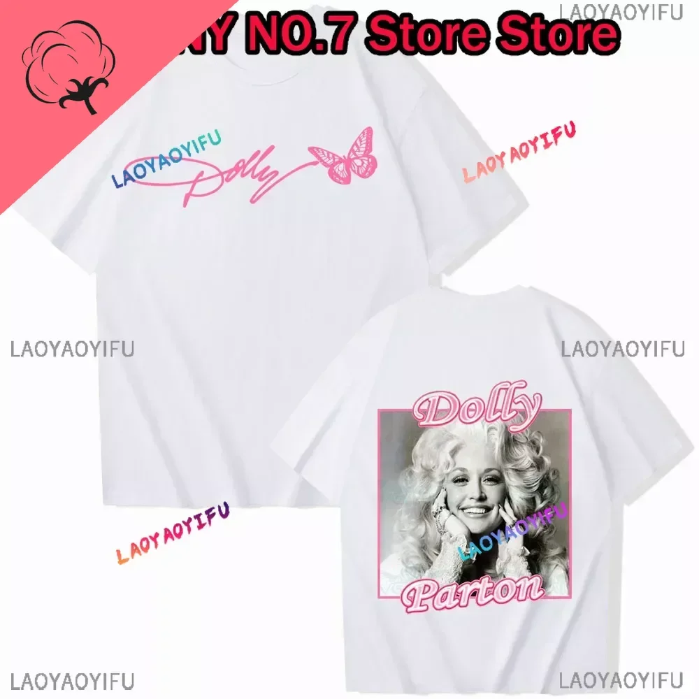 Dolly Parton Country Music T-Shirts Man Woman Harajuku Hip Hop O-Neck Short Sleeve Shirts