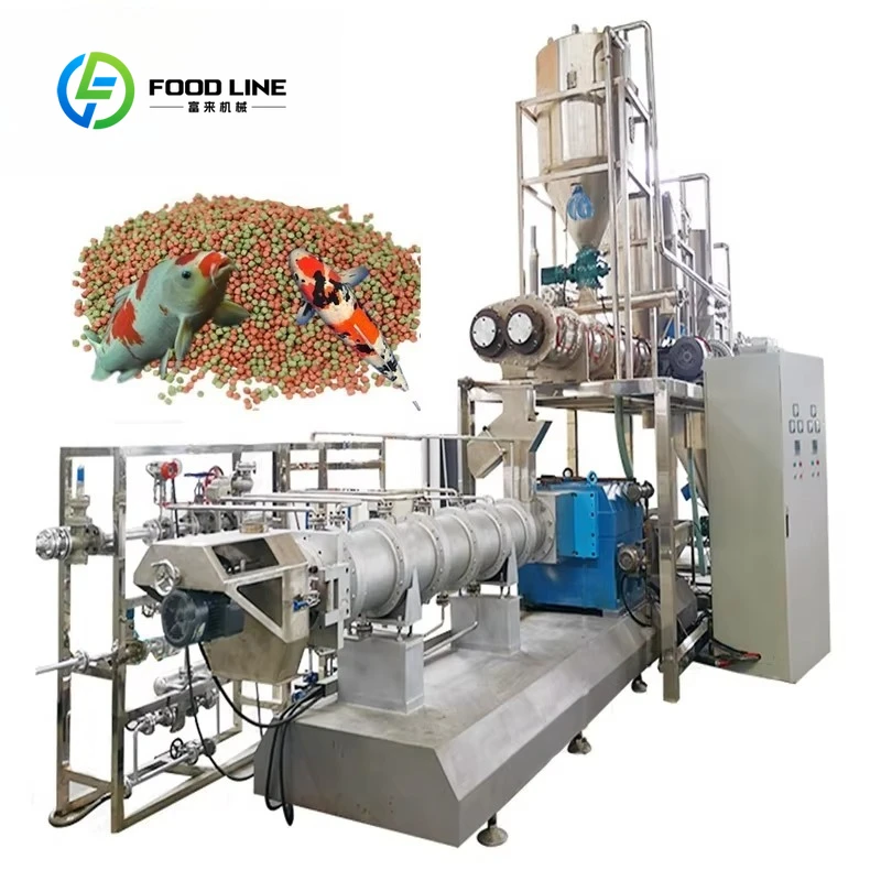 Extrudeuse d'aliments pour poissons, machine de fabrication d'aliments pour l'aquaculture agricole,