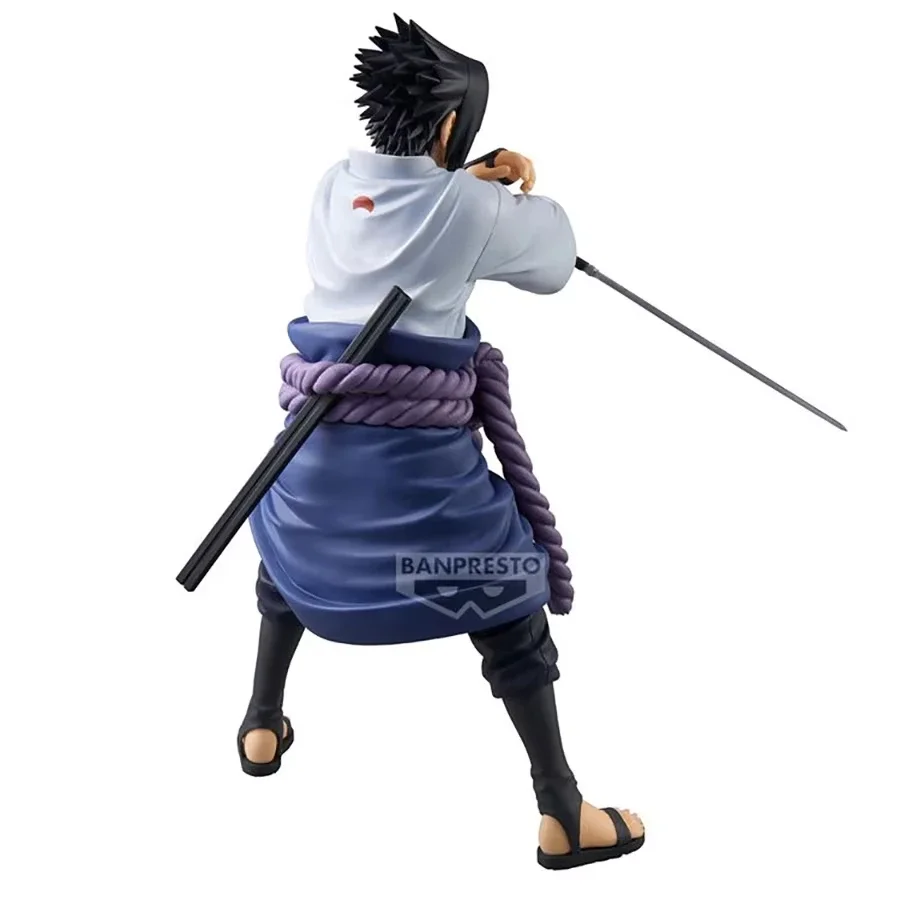 Original Banpresto Action Figurine Naruto Grandista Uchiha Sasuke Shippuden อะนิเมะรูปของเล่นสะสมตุ๊กตาตุ๊กตาเด็กของขวัญ