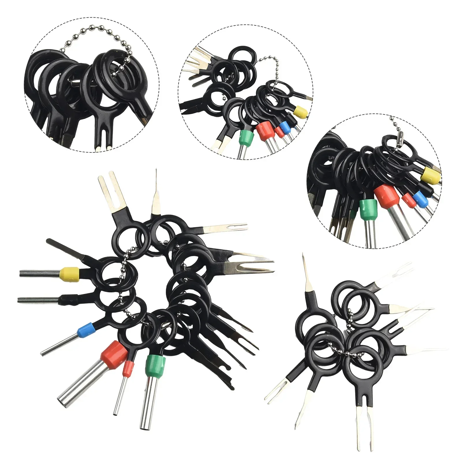 Automotive Wire Terminal Removal Tool Car Wiring Crimp Connector Pin Kit 26 pcs Set Essentil for Car Repair