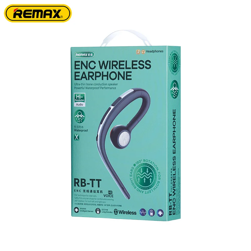 Remax ENC Noise Reduction Wireless Earphone for Music & Call Life Waterproof Bluetooth 5.3 Ultra-thin Headphone