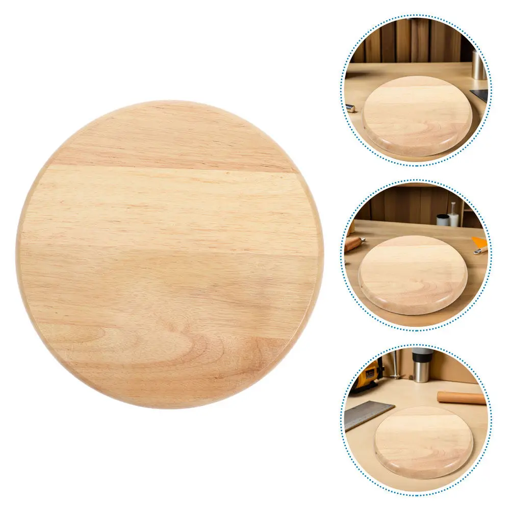 2Pcs Round Wood Stool Seat Replacement Smooth Polished Surface for Barstools Dining Chairs Canteen Home Office Furniture