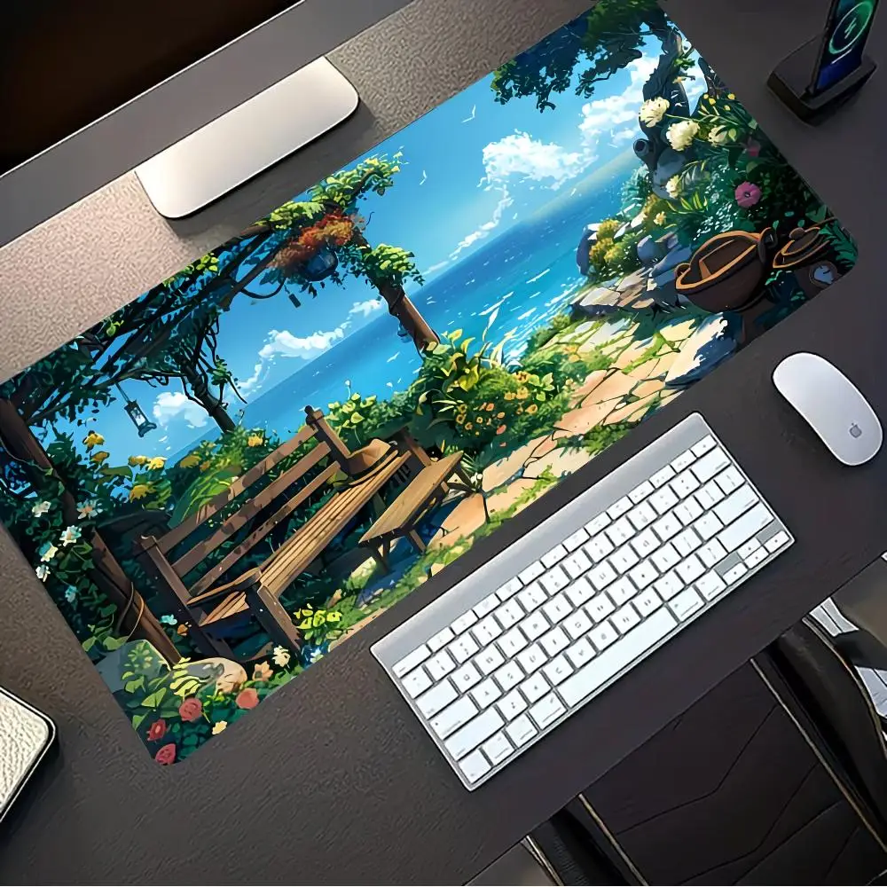 Forest scenery Mouse Pad  Mous Pad Pc Gamer Computer Accessories Mousepad Gaming Laptop Keyboard Carpet Large Desk Mat rug