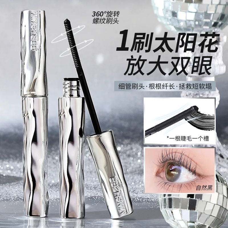 1PC 속눈썹 마스카라 방수 실크 섬유 마스카라 빠른 건조 속눈썹 연장 마스카라 메이크업 블랙 롱 컬링 속눈썹 메이크업