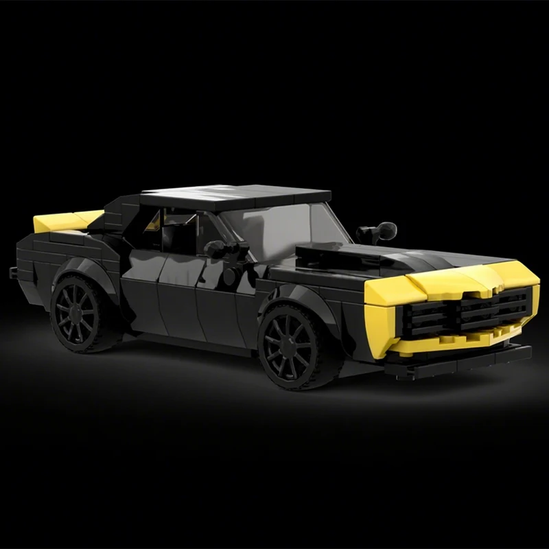 296pcs MOC Chevy Camarosn Bumblebee City Champions Model Building Blocks Construction Creative Birthday DIY Christmas Gift Toy