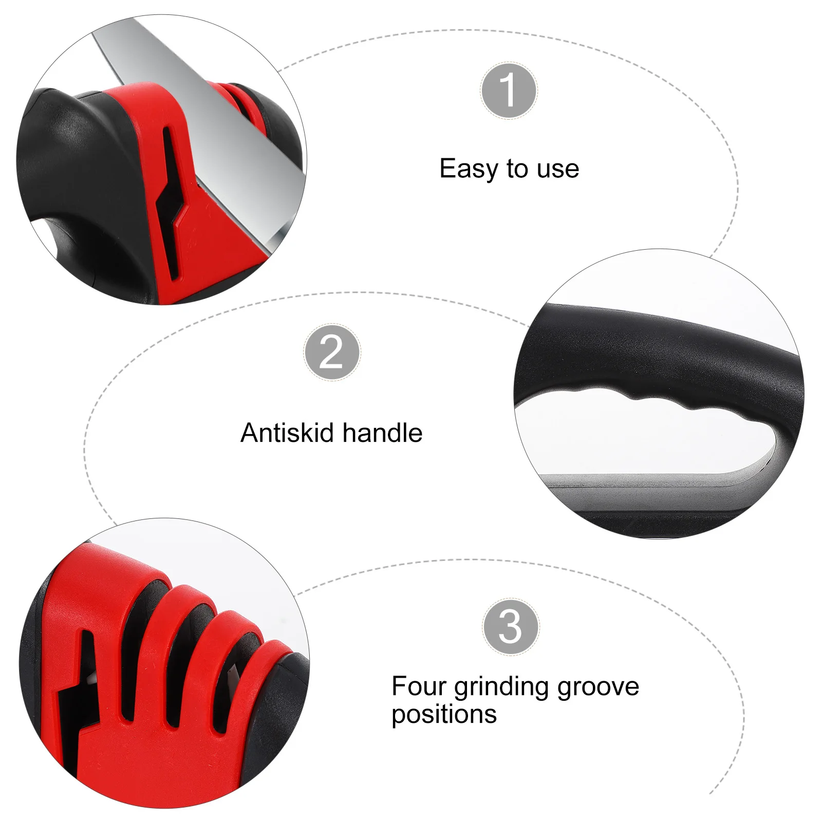 

1Pc Ergonomic Handheld Knives Grinding Sharpener Professional Cutter Tool Kitchen Accessory
