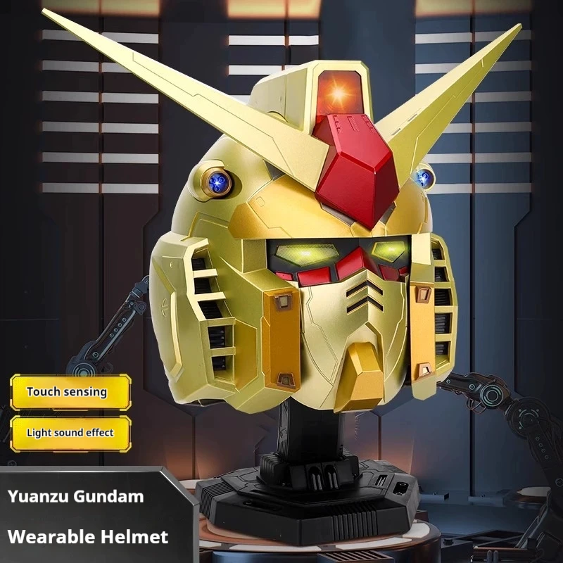 

Gundam Mask Advanced Mobile Warrior Yuanzu Helmet Wearing Luminous Full Helmet Ornament Cosplay Can Emit Light